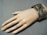 Rob Nelson Navajo Sterling Silver And Gold Storyteller Bracelet Native American-Nativo Arts