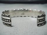 Superb Vinage Hopi Turquoise Sterling Silver Bracelet Native American Old-Nativo Arts