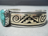 Important Pete Nelson Vintage Native American Navajo Turquoise Sterling Silver 14k Gold Bracelet-Nativo Arts