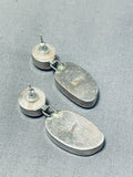 Enchanting Vintage Native American Navajo Royston And 8 Turquoise Sterling Silver Earrings-Nativo Arts