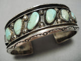 Museum Vintage Native American Navajo Royston Turquoise Sterling Silver Bracelet Old Cuff-Nativo Arts