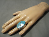 Important Navajo Raymond Jack Turquoise Sterling Silver Native American Ring-Nativo Arts
