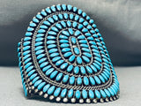 Mind Boggling Vintage Native American Navajo Or Zuni Turquoise Sterling Silver Bracelet-Nativo Arts