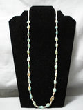 Native American Wonderful Vintage Santo Domingo Royston Turquoise Sterling Silver Necklace-Nativo Arts