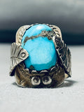 Morenci Teepee Vintage Native American Navajo Heavy 18 Gram Sterling Silver Ring Old-Nativo Arts