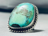 Incredible Vintage Native American Navajo Royston Turquoise Sterling Silver Ring-Nativo Arts
