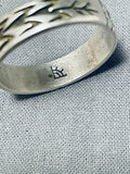Marvelous Cliff Mowa Vintage Native American Hopi Sterling Silver Ring Signed-Nativo Arts