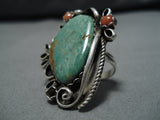 Marvelous Vintage Navajo Native American Sterling Silver Royston Turquoise Ring-Nativo Arts
