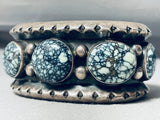 Native American The Best Vintage Dan Benally New Lander Blue Turquoise Sterling Silver Bracelet-Nativo Arts