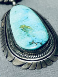 Benny Boyd Vintage Native American Navajo Turquoise Sterling Silver Necklace Old-Nativo Arts