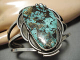 Incredible!! Vintage Native American Navajo Royston Turquoise Sterling Silver Bracelet Old-Nativo Arts