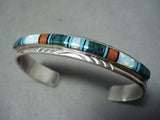 Exquisite Taos Turquoise Sterling Silver Bracelet Native American-Nativo Arts