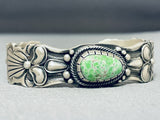 Very Important!! Tso Family Orvil Jack Turquoise Sterling Silver Bracelet-Nativo Arts