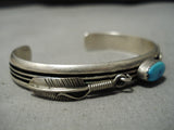 Exceptional Vintage Navajo Rita King Sterling Silver Native American Bracelet-Nativo Arts