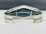 Signed Very Rare Vintage Native American Navajo Ze Bra Jasper Sterling Silver Bracelet-Nativo Arts
