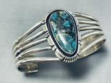 Lavender Pit Bisbee Turquosie Vintage Native American Navajo Sterling Silver Bracelet-Nativo Arts