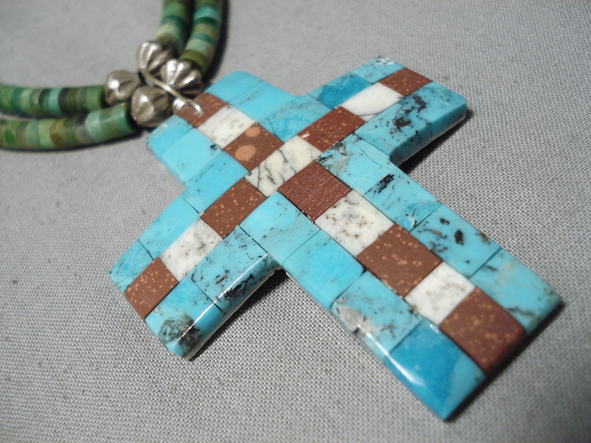 Native american turquoise cross on sale pendant