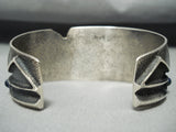 Native American Important Vintage Arron Anderson Lapis Sterling Silver Bracelet-Nativo Arts