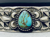 Plethora Of Silver Works Vintage Native American Navajo Royston Turquoise Sterling Bracelet-Nativo Arts