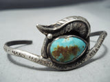 Exquisite Vintage Native American Navajo Royston Turquoise Sterling Silver Bracelet Old-Nativo Arts