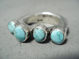 Advanced Workmanship Vintage Native American Navajo Careico Lake Turquoise Sterling Silver Ring-Nativo Arts