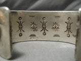 Native American Important Vintage Santo Domingo Jimmy Calabaza Turquoise Silver Bracelet-Nativo Arts