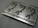 Superlative Vintage Hopi Native American Sterling Silver Kokopelli Buckle-Nativo Arts