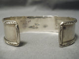 Rare Marie Thompson Vintage Native American Navajo Blue Turquoise Sterling Silver Bracelet-Nativo Arts