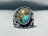 Very Old Vintage Native American Navajo Royston Turquoise Sterling Silver Ring-Nativo Arts