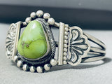 One Of The Best Native American Navajo Damale Turquoise Sterling Silver Bracelet-Nativo Arts