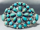 Incredible Native American Navajo Royston Turquoise Sterling Silver Bracelet-Nativo Arts