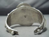 Huge Vintage Native American Navajo Rich Hoskie Turquoise Sterling Silver Bracelet-Nativo Arts