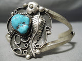 Incredible Vintage Native American Navajo Sleeping Beauty Sterling Silver Bracelet-Nativo Arts