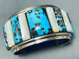 Best 7 Inch Wrist Vintage Native American Navajo Turquoise Sterling Silver Bracelet-Nativo Arts
