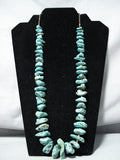Impressive Vintage Santo Domingo Royston Turquoise Necklace Native American-Nativo Arts