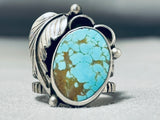 Marvelous Native American Navajo 8 Turquoise Sterling Silver Ring-Nativo Arts