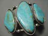 One Of The Best Vintage Native American Navajo Royston Turquoise Sterling Silver Bracelet-Nativo Arts