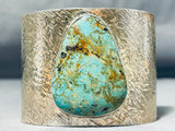 Enormous Navajo Royston Turquoise Sterling Silver Bracelet-Nativo Arts