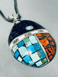 Native American One Of The Most Unique Ever Vintage Zuni Turquoise Sterling Silver Necklace-Nativo Arts