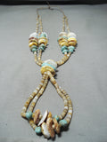 Tremendous Santo Domingo Native American Turquoise Spiny Oyster Necklace-Nativo Arts