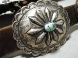 Important Floyd Arviso Vintage Native American Navajo Turquoise Sterling Silver Concho Belt-Nativo Arts