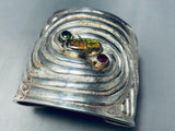 Jawdropping Heavy Sturdy Vintage Opal Sterling Silver Bracelet Cuff-Nativo Arts