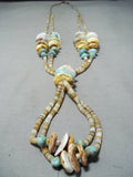 Tremendous Santo Domingo Native American Turquoise Spiny Oyster Necklace-Nativo Arts