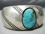 Rare Oblique Segmented Vintage Native American Navajo Turquoise Sterling Silver Bracelet-Nativo Arts