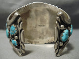 Best Craziest Vintage Native American Navajo Tommy Moore Turquoise Sterling Silver Bracelet-Nativo Arts