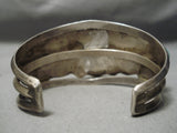 One Of The Best Vintage Native American Navajo Carico Lake Turquoise Sterling Silver Bracelet-Nativo Arts