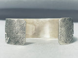 Elevated Detail Vintage Native American Navajo Eagle Sterling Silver Hand Carved Bracelet-Nativo Arts