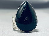 Ben Begaye (d.) Native American Navajo Black Onyx Sterling Silver Ring-Nativo Arts