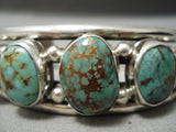 Thicker And Heavy Vintage Native American Navajo Royston Turquoise Sterling Silver Bracelet-Nativo Arts