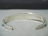 Intricate Vintage Native American Navajo Royston Turquoise Sterling Silver Bracelet-Nativo Arts
